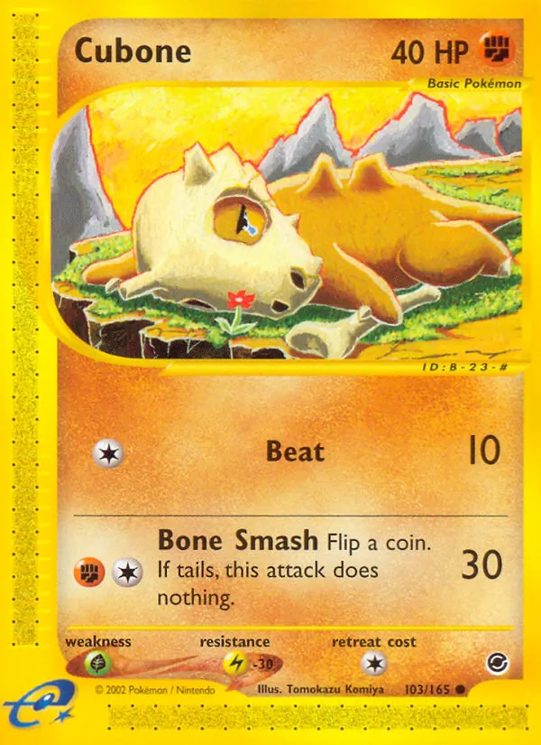 Cubone - Expedition Base Set Pokemon Card
