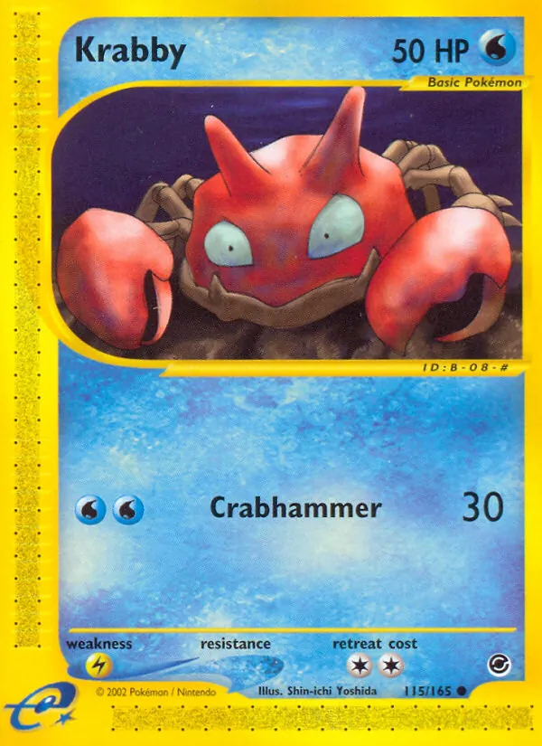 Krabby - Expedition Base Set Pokemon Card