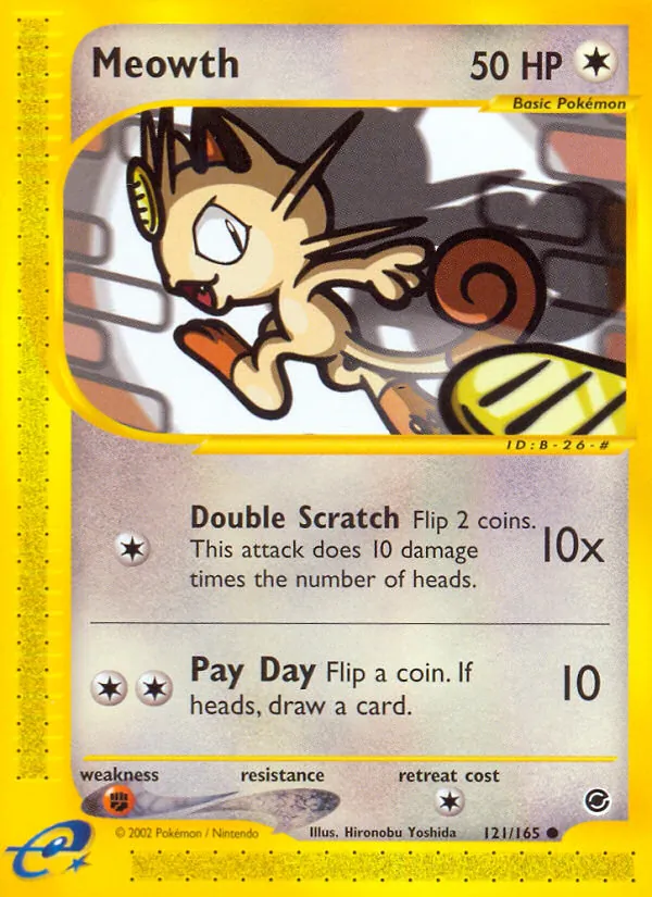 Meowth - Expedition Base Set Pokemon Card