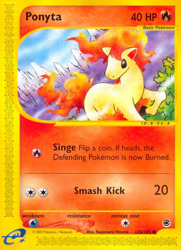 Ponyta - Expedition Base Set Pokemon Card