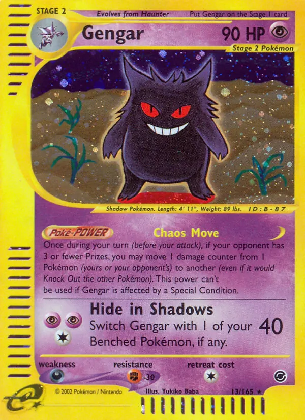 Gengar - Expedition Base Set Pokemon Card