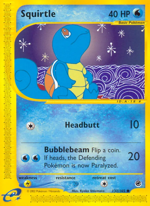 Squirtle - Expedition Base Set Pokemon Card