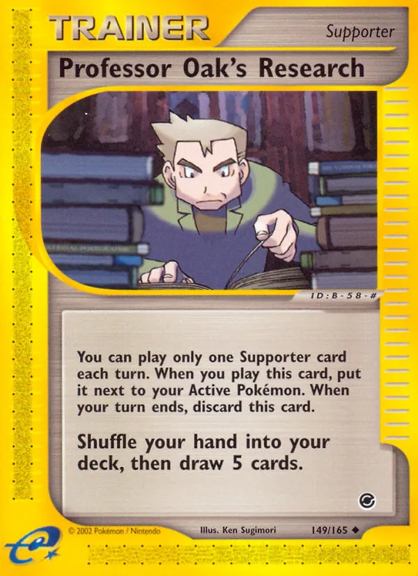 Professor Oak's Research - Expedition Base Set Pokemon Card