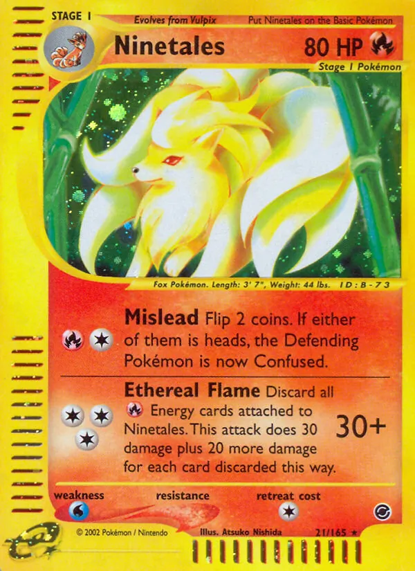 Ninetales - Expedition Base Set Pokemon Card