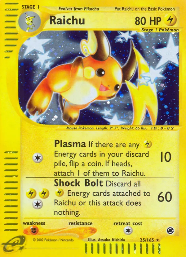 Raichu - Expedition Base Set Pokemon Card
