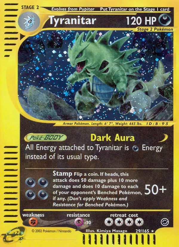 Tyranitar - Expedition Base Set Pokemon Card