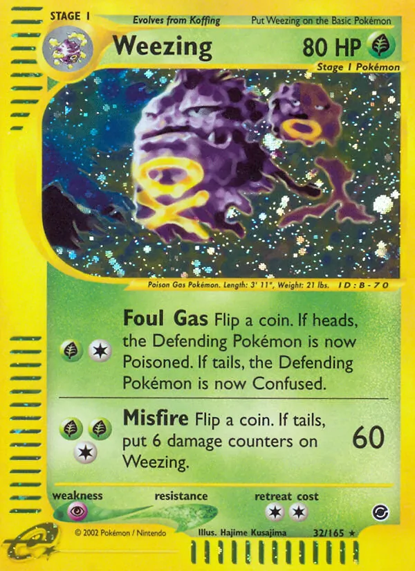 Weezing - Expedition Base Set Pokemon Card