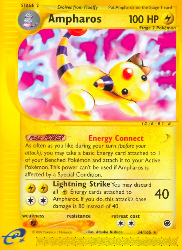 Ampharos - Expedition Base Set Pokemon Card