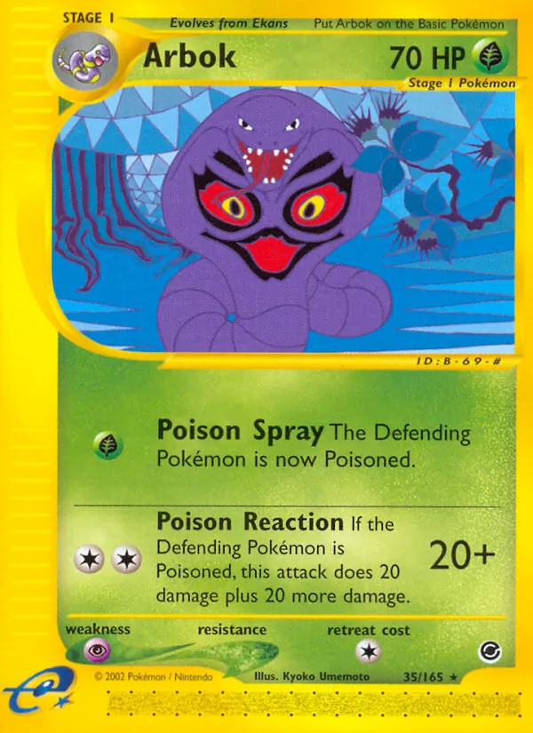 Arbok - Expedition Base Set Pokemon Card
