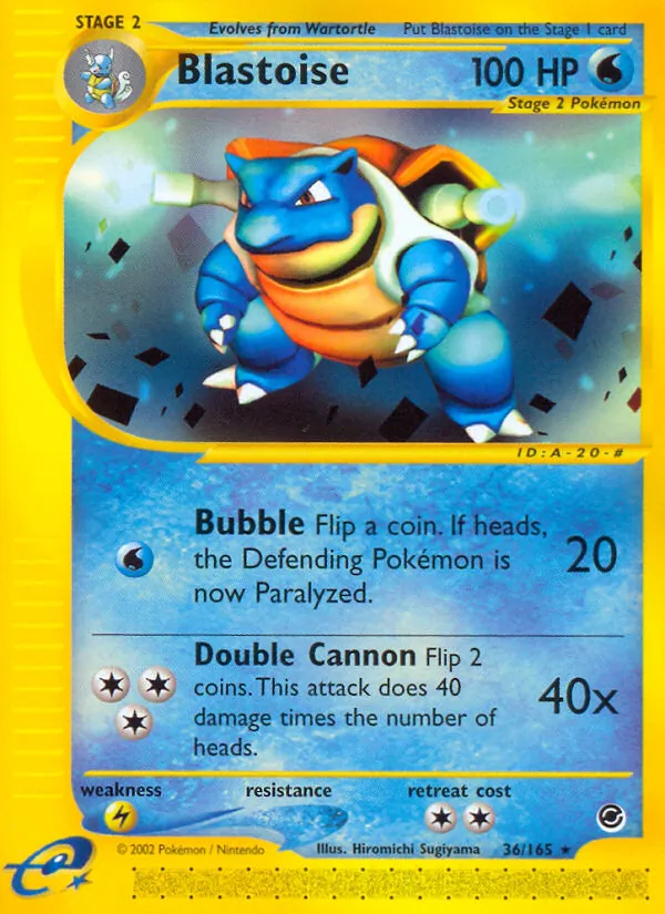 Blastoise - Expedition Base Set Pokemon Card