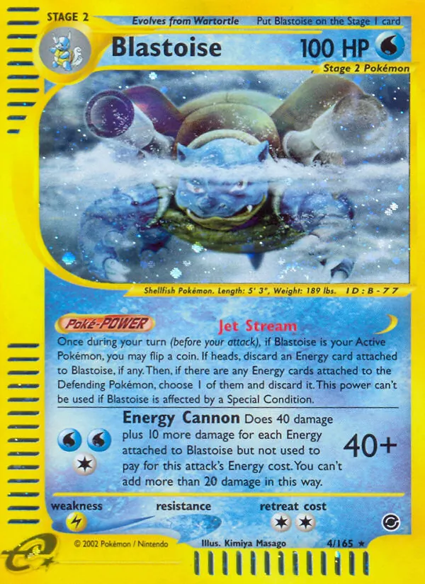 Blastoise - Expedition Base Set Pokemon Card