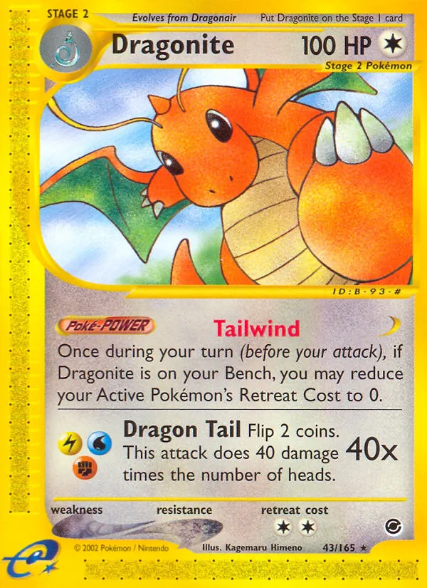 Dragonite - Expedition Base Set Pokemon Card