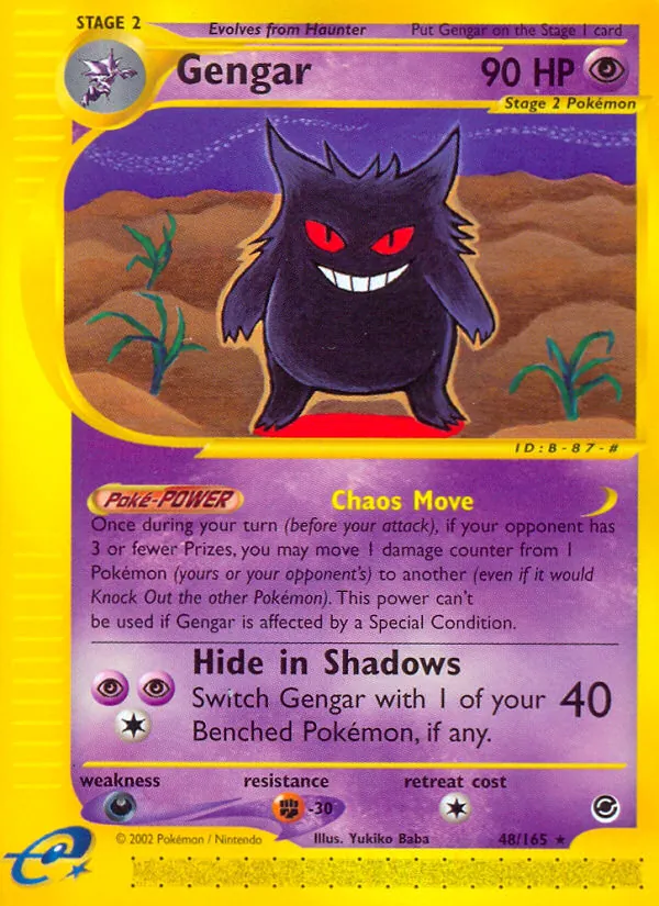 Gengar - Expedition Base Set Pokemon Card