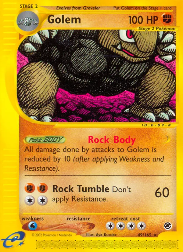 Golem - Expedition Base Set Pokemon Card