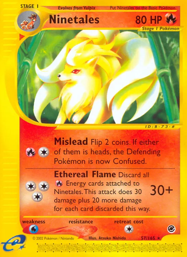 Ninetales - Expedition Base Set Pokemon Card