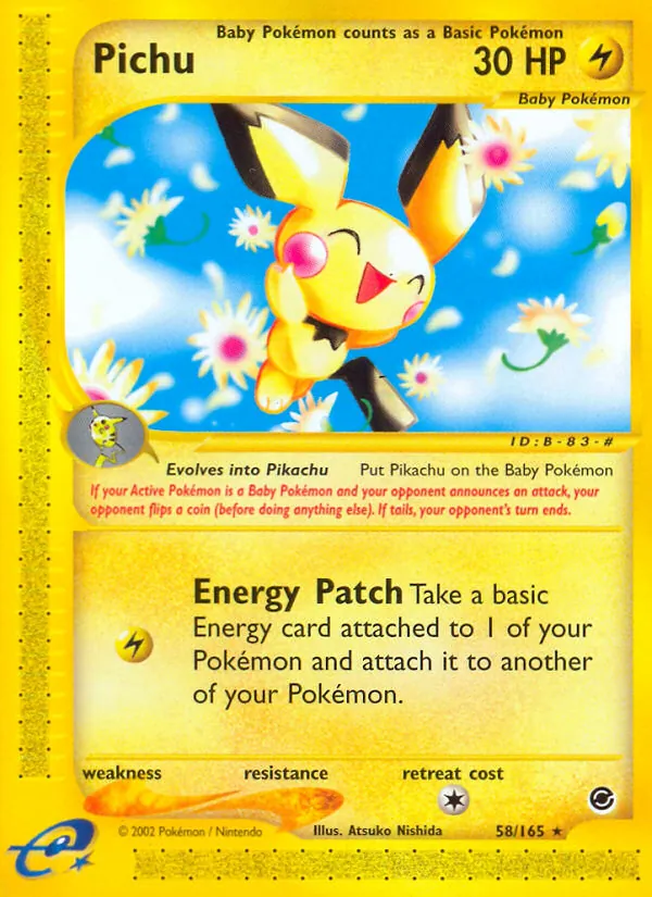 Pichu - Expedition Base Set Pokemon Card