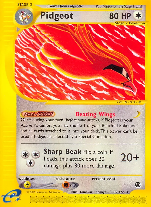 Pidgeot - Expedition Base Set Pokemon Card