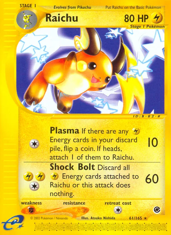 Raichu - Expedition Base Set Pokemon Card