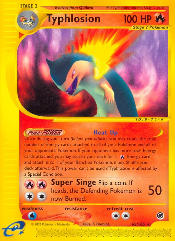 Typhlosion - Expedition Base Set Pokemon Card