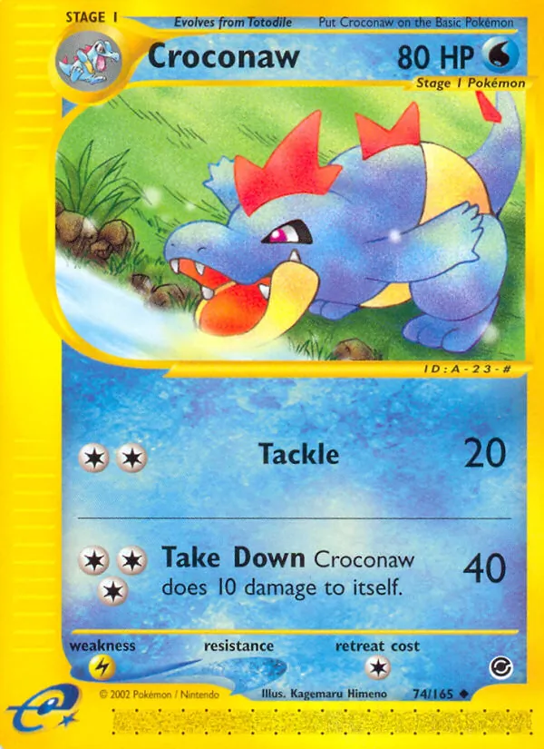 Croconaw - Expedition Base Set Pokemon Card