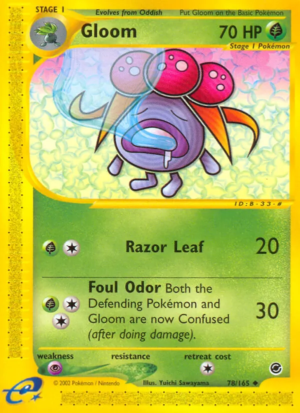 Gloom - Expedition Base Set Pokemon Card