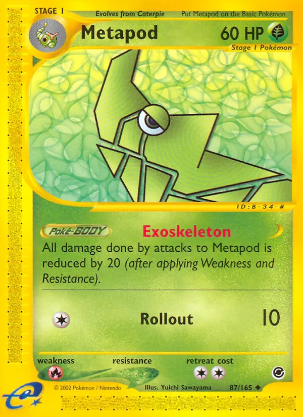 Metapod - Expedition Base Set Pokemon Card