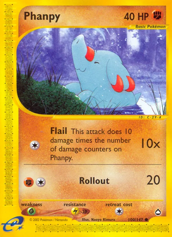 Phanpy - Aquapolis Pokemon Card