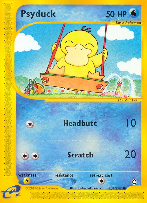 Psyduck - Aquapolis Pokemon Card