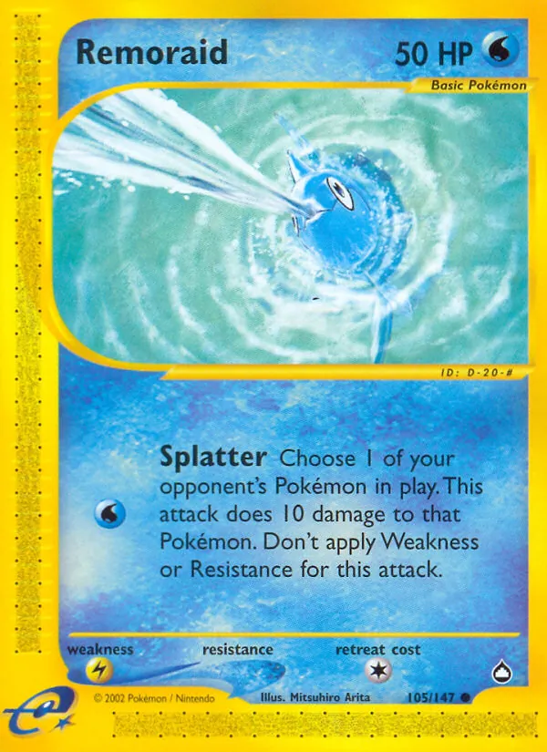 Remoraid - Aquapolis Pokemon Card