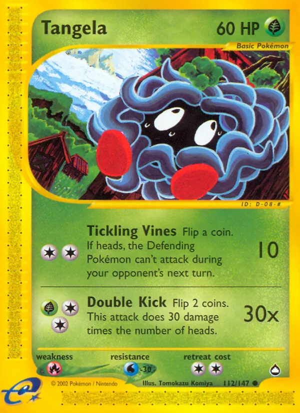 Tangela - Aquapolis Pokemon Card