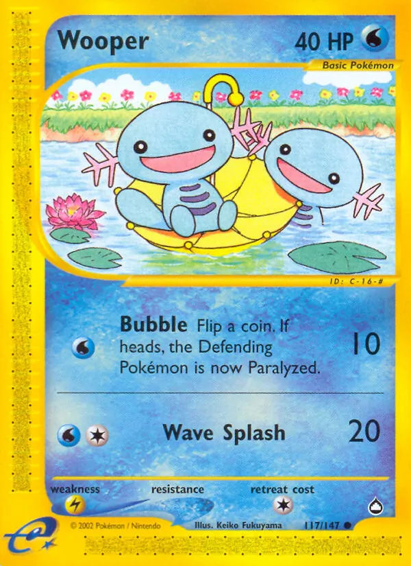 Wooper - Aquapolis Pokemon Card