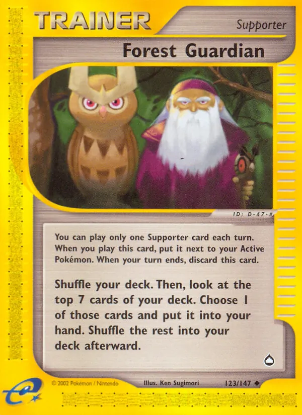 Forest Guardian - Aquapolis Pokemon Card