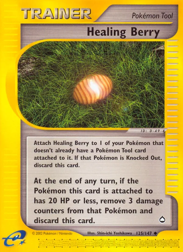 Healing Berry - Aquapolis Pokemon Card