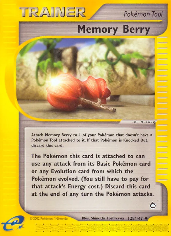 Memory Berry - Aquapolis Pokemon Card