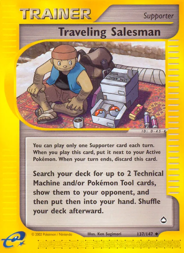 Traveling Salesman - Aquapolis Pokemon Card