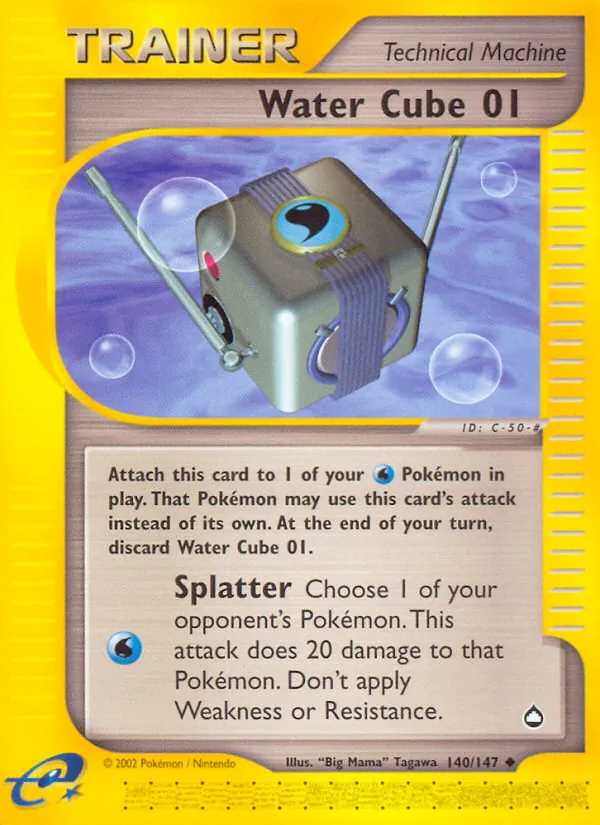 Water Cube 01 - Aquapolis Pokemon Card