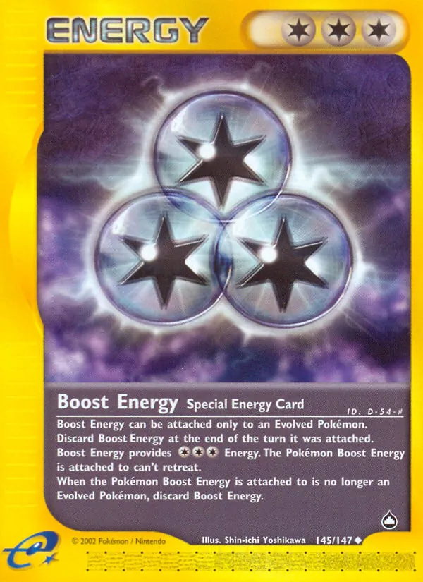 Boost Energy - Aquapolis Pokemon Card