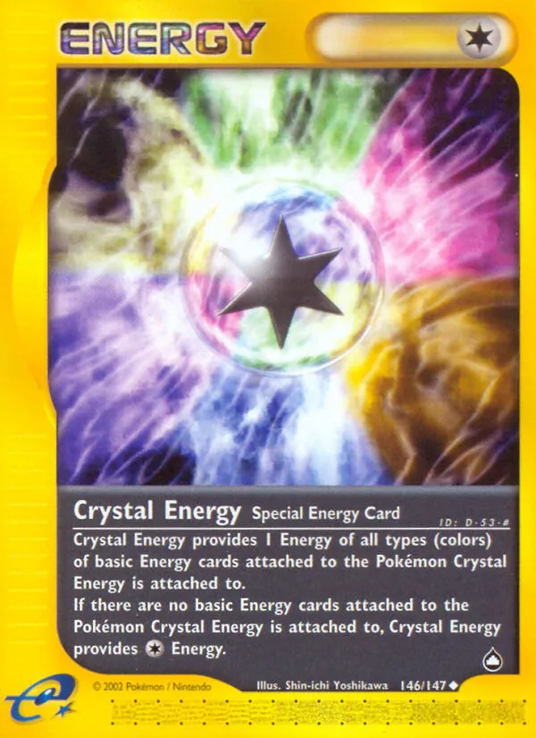 Crystal Energy - Aquapolis Pokemon Card