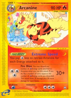 Arcanine - Aquapolis