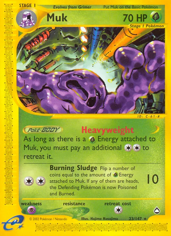 Muk - Aquapolis Pokemon Card