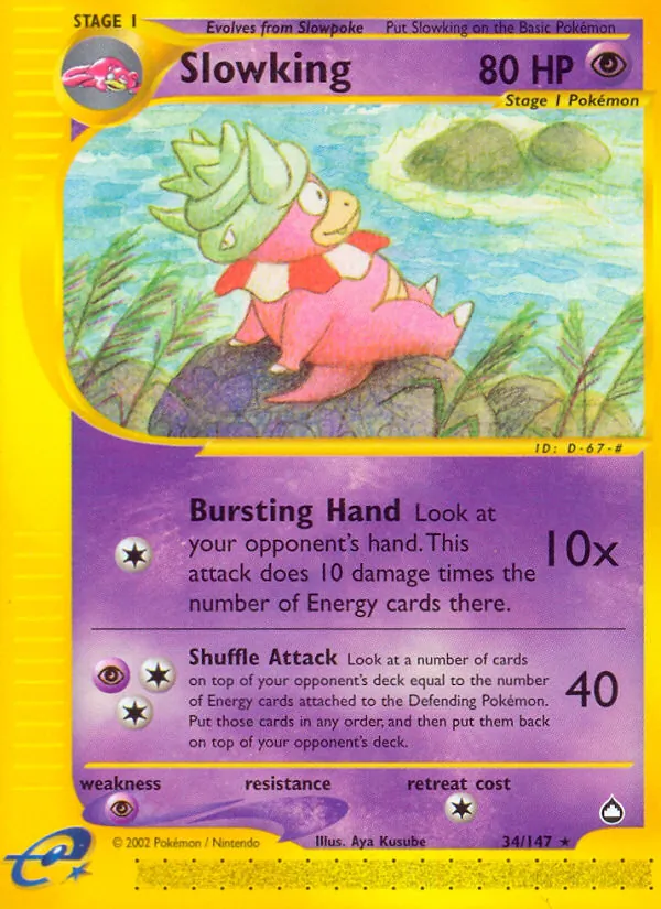 Slowking - Aquapolis Pokemon Card