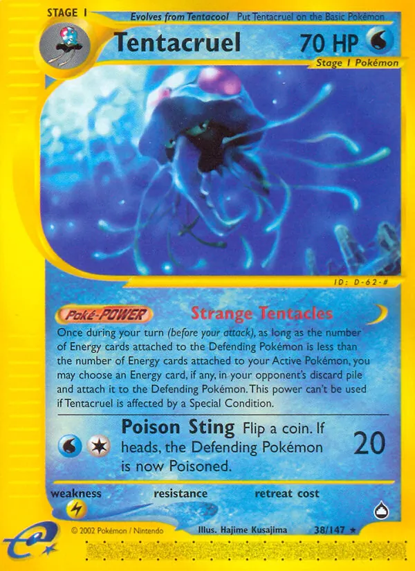 Tentacruel - Aquapolis Pokemon Card