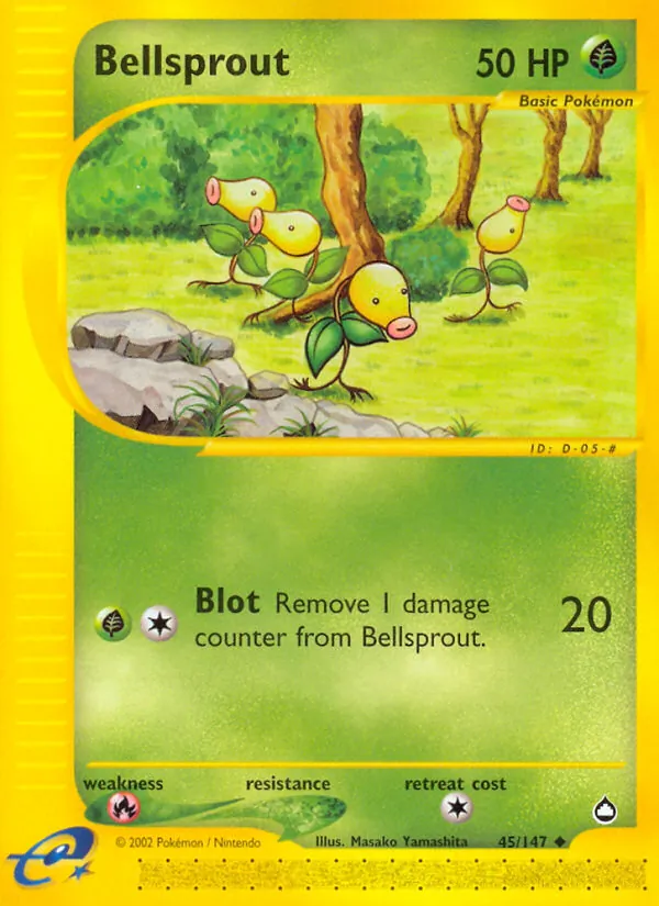 Bellsprout - Aquapolis Pokemon Card