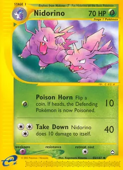 Nidorino - Aquapolis