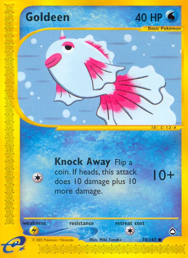 Goldeen - Aquapolis Pokemon Card