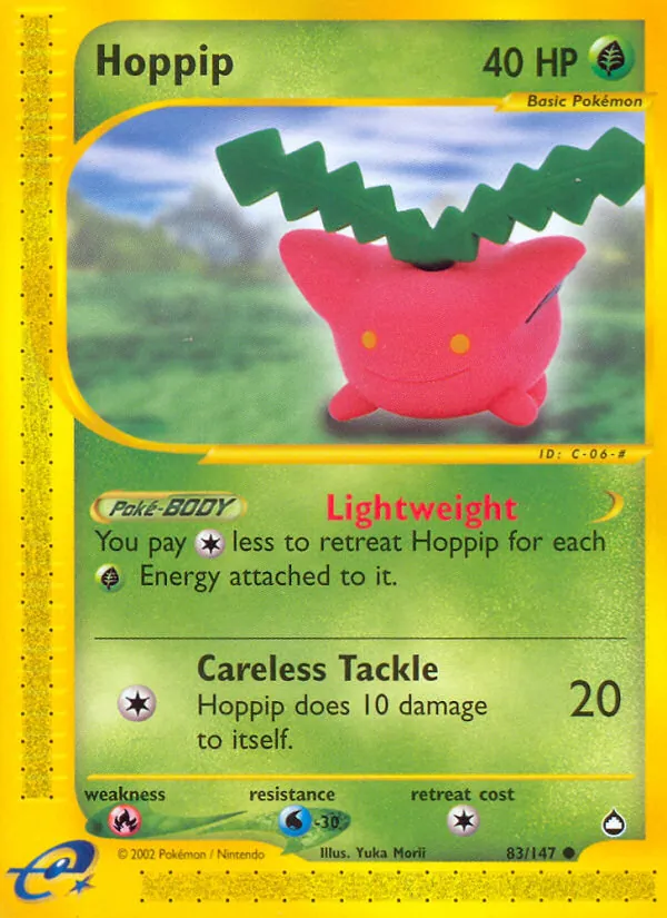 Hoppip - Aquapolis Pokemon Card