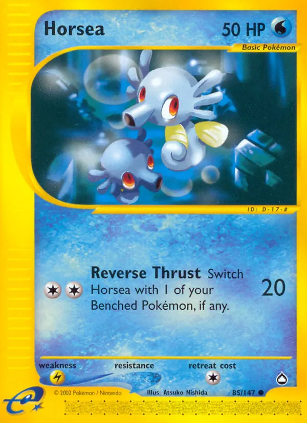 Horsea - Aquapolis Pokemon Card