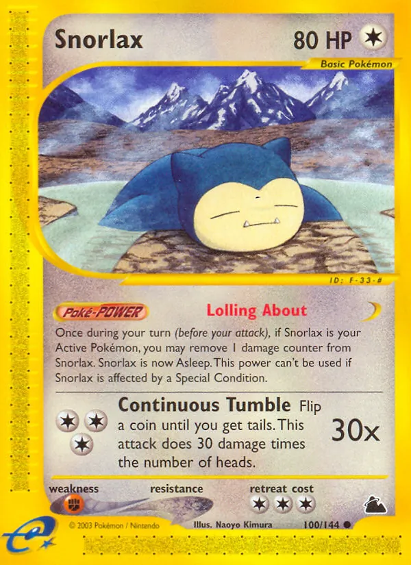Snorlax - Skyridge Pokemon Card