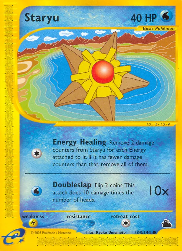 Staryu - Skyridge Pokemon Card