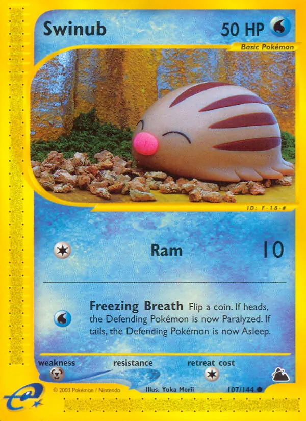Swinub - Skyridge Pokemon Card